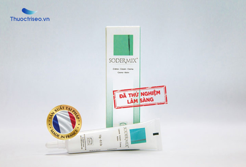 Giá sản phẩm trị sẹo lồi Sodermix là 310.000 VNĐ/tuýp 15gr