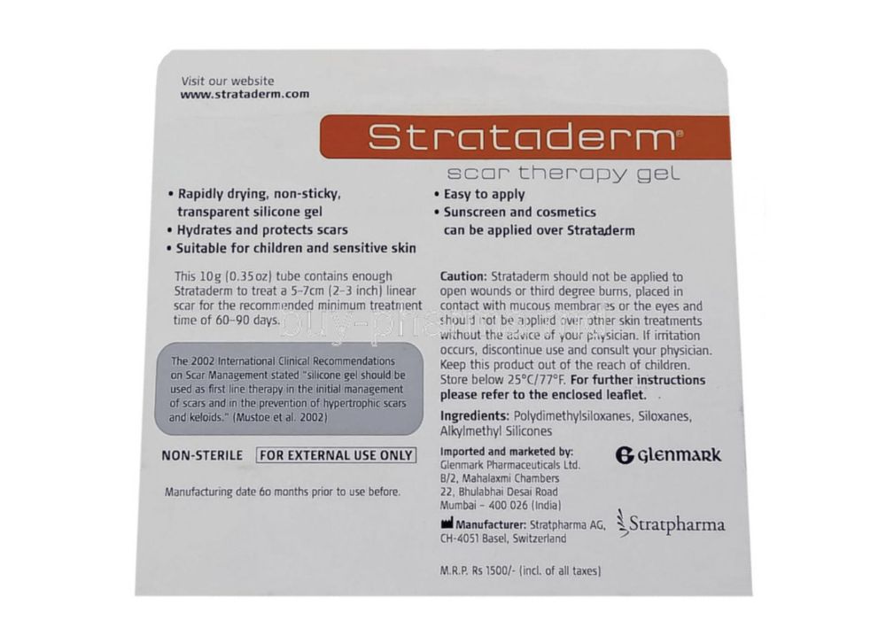  Kem trị sẹo Strataderm sở hữu bảng thành phần đơn giản nhưng rất chất lượng